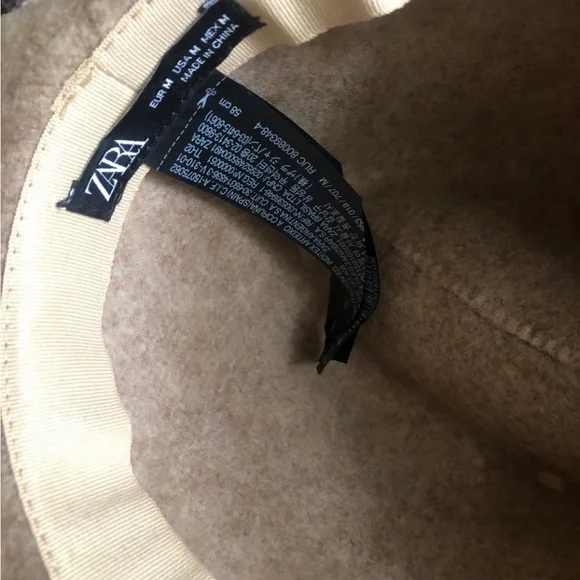 Zara Brown Wool Blend Hat - Picture 4 of 4